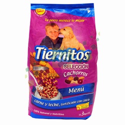 TIERNITOS SELECCION CACHORROS CARNE Y LECHE XKG                                                     