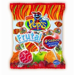 CHUPETINES MISTER POPS FRUTAL X50 U                                                                 