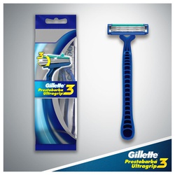 GILLETTE PRESTOBARBA 3 ULTRAGRIP                                                                    