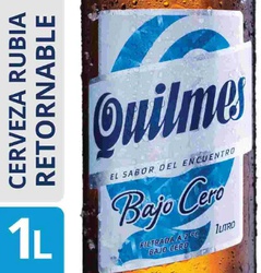 CERVEZA QUILMES BAJO CERO X970                                                                      