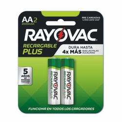 RAYOVAC AA RECARGABLE X2                                                                            