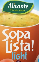 ALICANTE SOPA LISTA ZAPALLO LIGHT 4X10 GRS                                                          