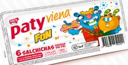 PATYVIENA SALCHICHAS FUN X 6 UNI                                                                    