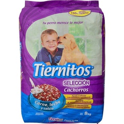 TIERNITOS SELECCION CACHORROS CARNE LECHE X 22 KG                                                   