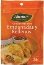 ALICANTE COND/EMPANADAS Y RELLENOS X25GRS                                                           