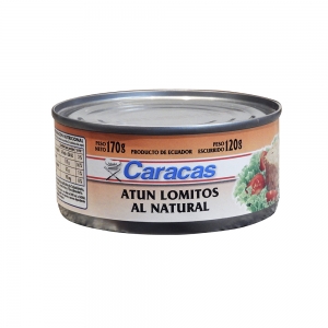 CARACAS ATUN LOMITOS AL NATURAL X 170 GRS                                                           