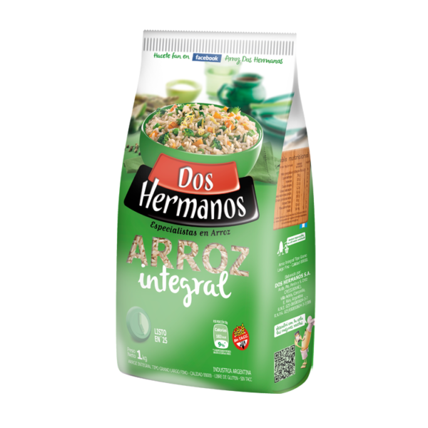 DOS HERMANOS ARROZ INTEGRAL X 1 KG                                                                  